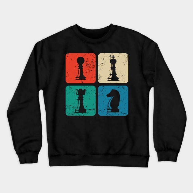 Chess Lovers - Chess Player Vintage Crewneck Sweatshirt by Bimonastel